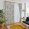 Suminoe Yukiyama V1354 Washable 100 x 135 1 Panel Curtains, Yellow, cm,
