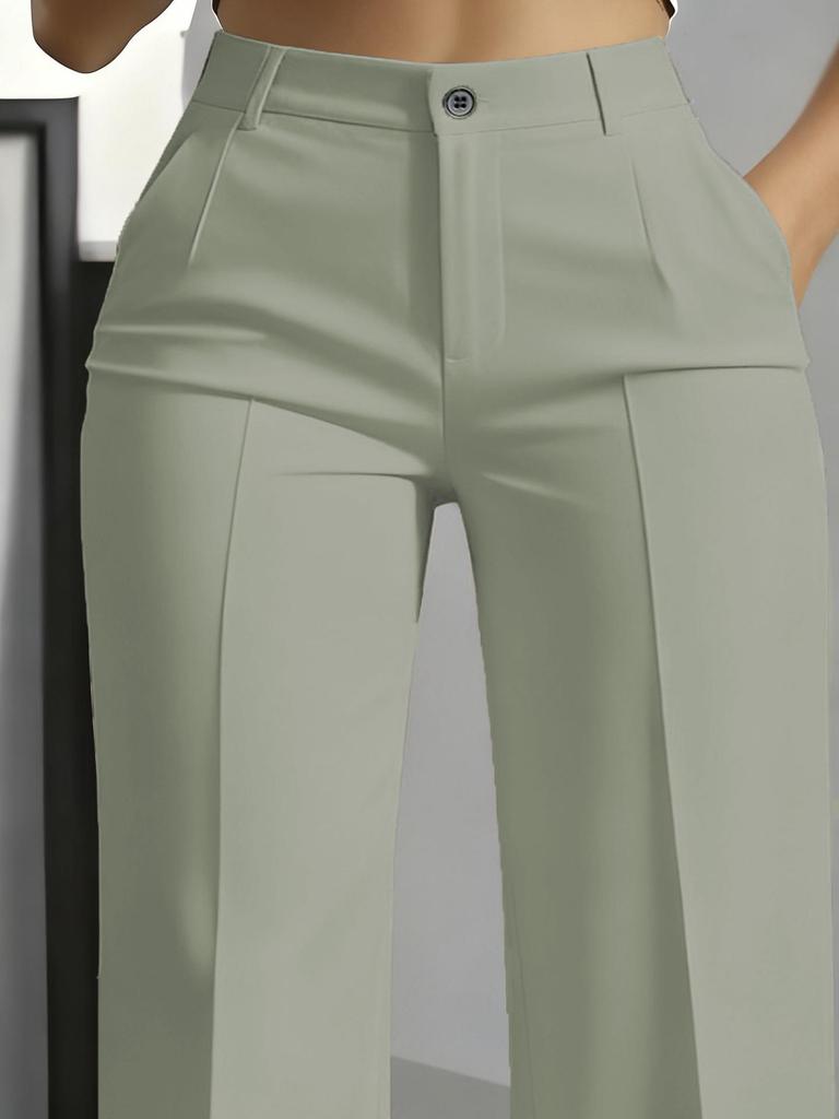 Pantaloni Eleganti da Donna 2025 a Vita Alta, Modellanti, Gamba Dritta