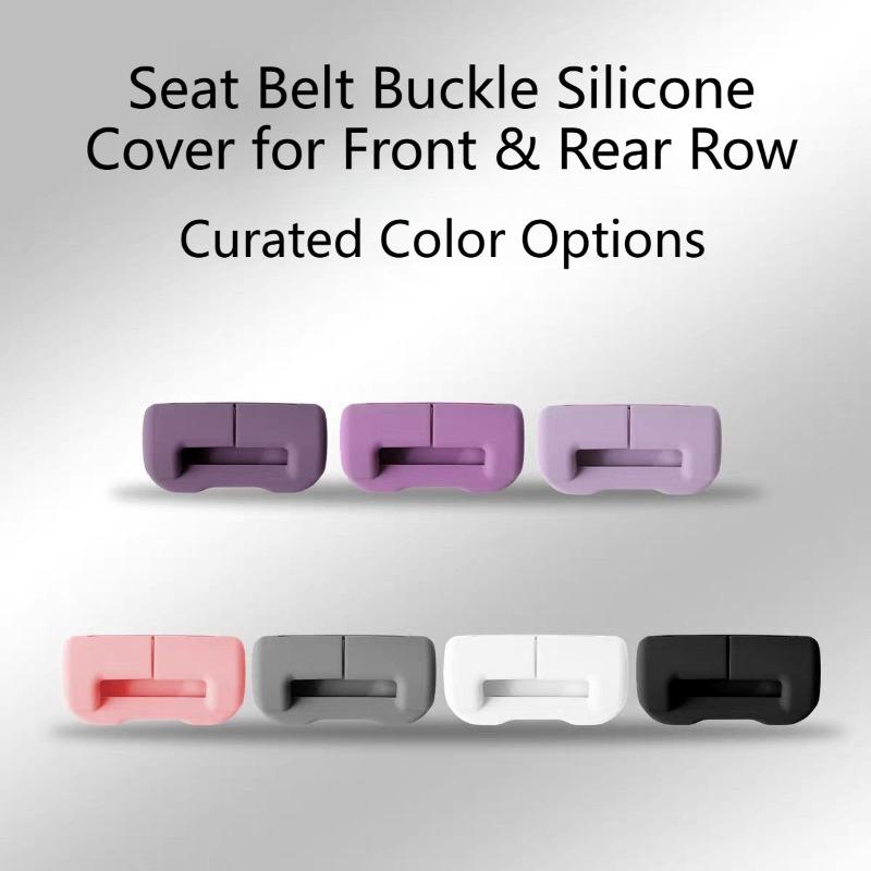 For Tesla Model 3 Highland/Model Y Juniper/Model YL/Model Y/Model 3 Seat Belt Buckle Cover Silicone Anti-collision Interior Car