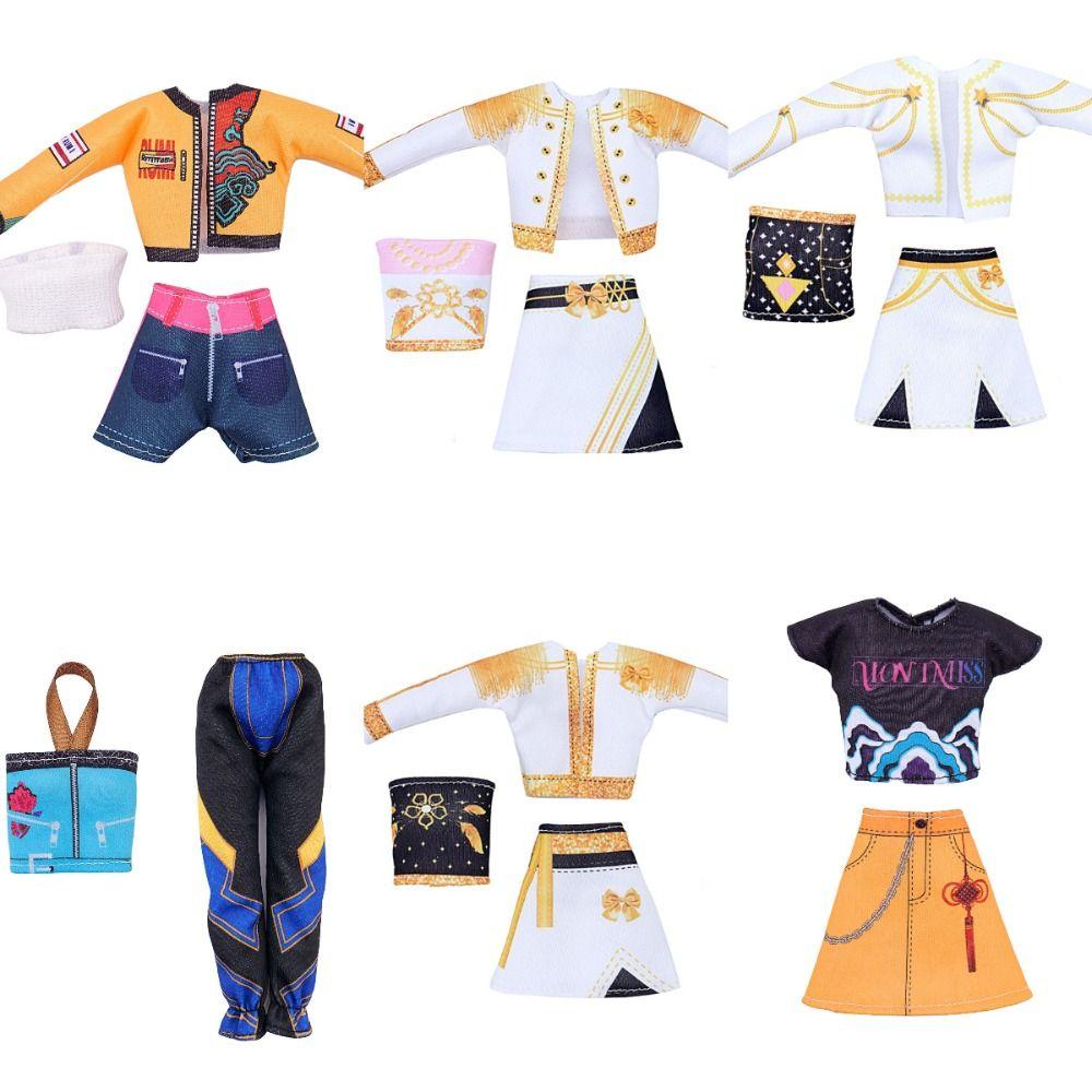 Handgefertigte 30cm Puppenkleidung 30cm Größe Puppe Lolita Kleid Mode Puppe Anzieh Kostüm Set