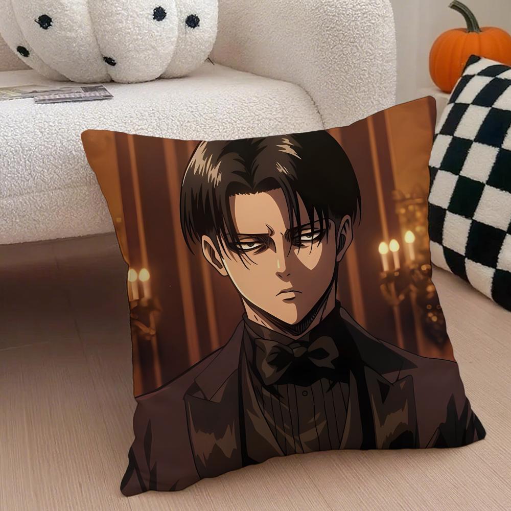 AAttack on Titan Cushion Cover Linen Pillow Case Soft Breathable Protective Couch Room Decoration