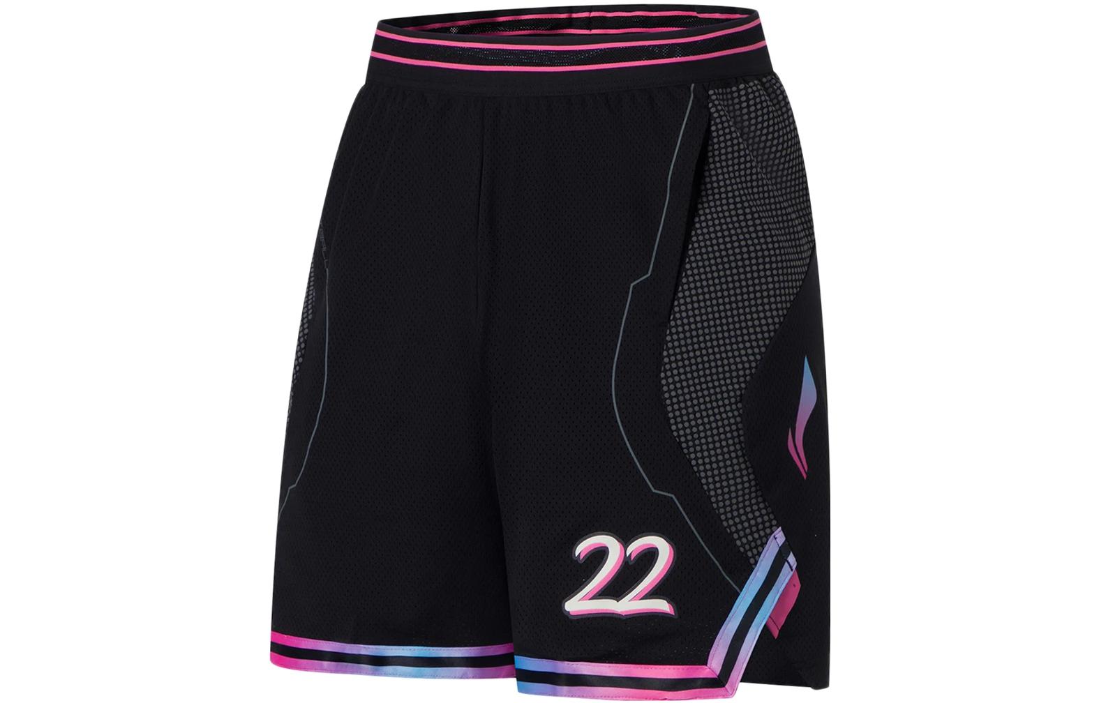 Herrenshorts Li-Ning Li Ning Sport Basketball Kollektion Basketballshorts Herren Schwarz S black