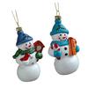 Christmas Snowman Ornament Home Decor Centerpiece Photo Prop Xmas Tree Hanging Decoration Pendant for New Year Ceiling Door Wall