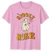 Spooky Nurse Unisexs TShirt Retro Halloween Nursing Halloween Gift For Her