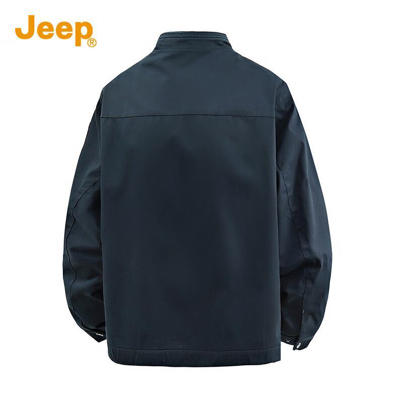 Jeep Men's 2025 Autumn/Winter Pure Cotton Stand Collar Jacket