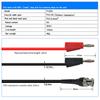 BNC to Dual Banana Hole Test Leads Cable for Lab and Industrial Applications
