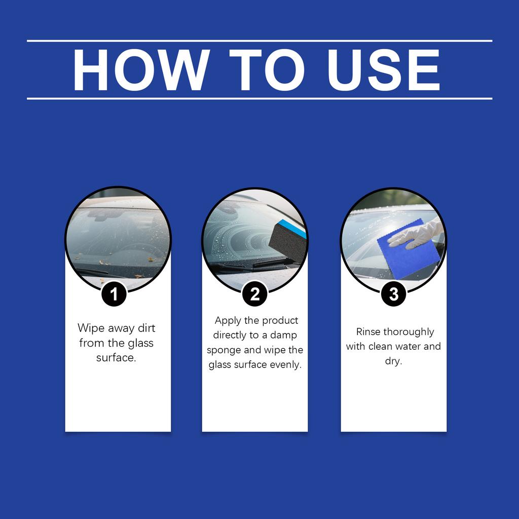 Glass Oil Film Cleaner And Oil Film From Car For Clear Visibility100g