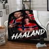 1pc Haaland12 Blanket, Gift, for Men and Women, Soft Blanket, Good for Sofa Bed Couch Travel, Lightweight Flannel Blanket