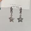 Orecchini a spirale a forma di stella, stile coreano, con ciondoli gotici, con rivetti, per donne, gioielli punk grunge, accessori vintage, fantastici.
