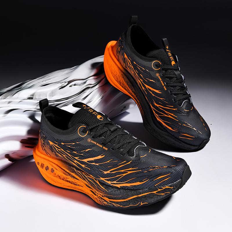

Carbon Board Running Shoes Men Training Speciality Marathon Sports Breathable Light Women S Comfortable Nonskid Leisure Sneakers 35 оранжевый