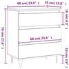 VidaXL Buffet Noir 60x35x70 cm Bois d'ingénierie 827181