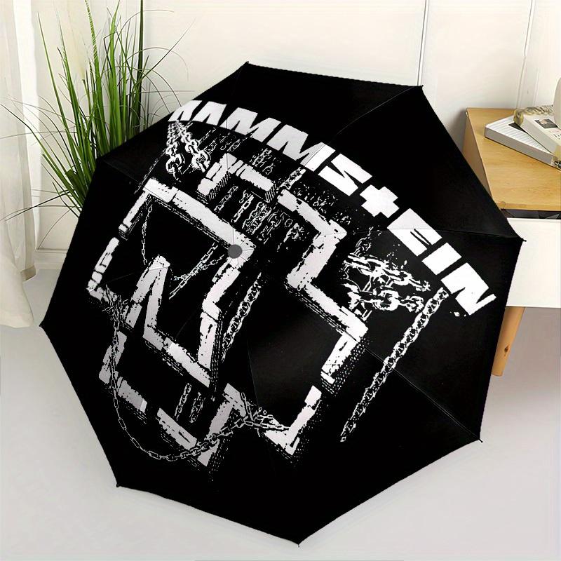 1pc Rammstein Themed High-quality Umbrella,Automatic Opening and Closing Umbrella,Multi-functional Umbrella G0811018