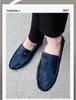 Men's Plus Size Rose Bean Soft Leather Casual Shoes - Red Pointed Toe Summer Trend