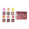 6 Pcs Combination Inkpad Stamp Pad Flowing Colors Series Ink Pad Set For Children Classroom Creative Projects