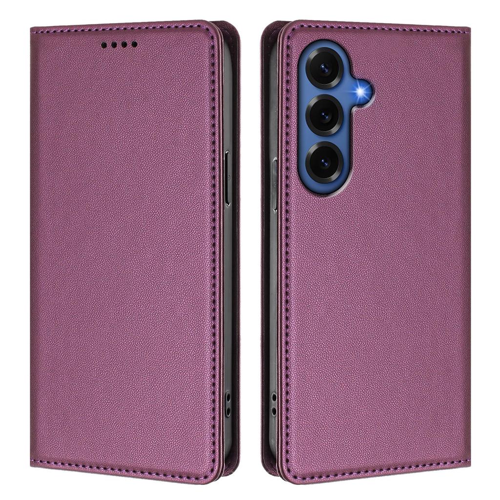 For Samsung Galaxy S26+ Leather Wallet Case Magnetic Closure RFID Blocking Phone Cover