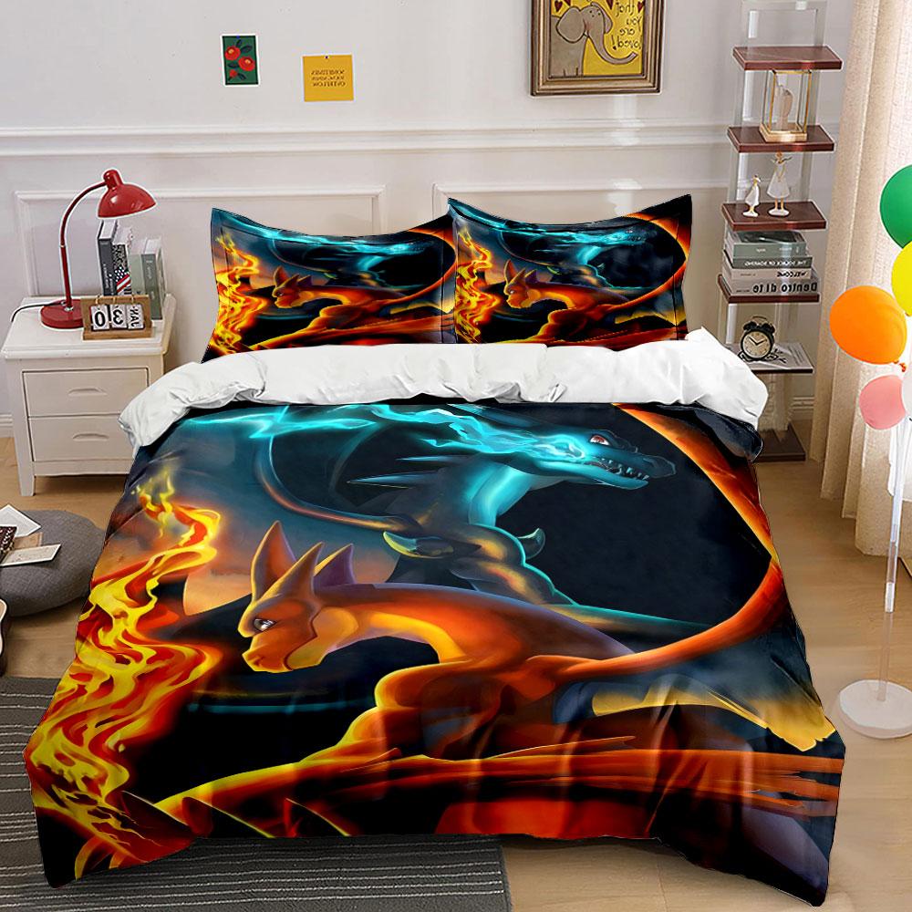 Fiery dragons in battle. Bedding sets Duvet cover sets Duvet covers Pillowcases(1 * Duvet Cover 2 * Pillowcases without duvet insert)