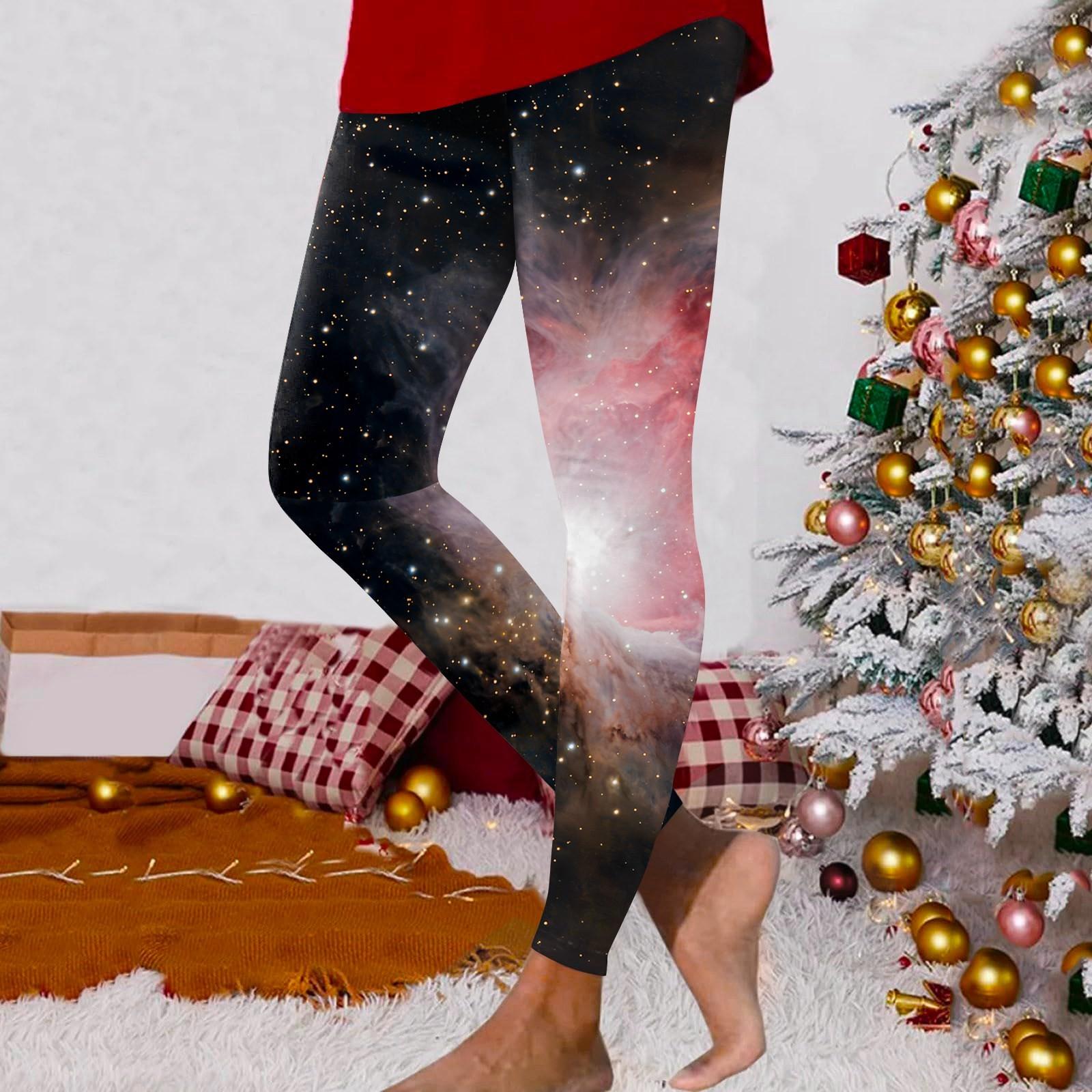 

Жіночі модні повсякденні брюки для йоги з принтом Astral XL чорний