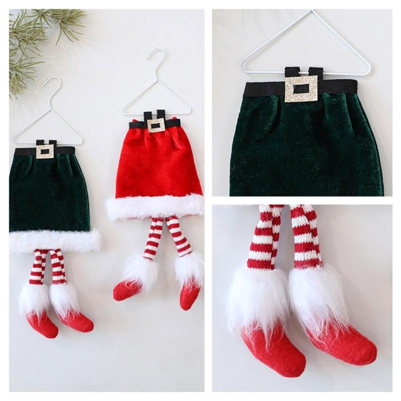 Christmas Substitute Legs Fabric Decoration Multiple Purpose Suspended Deck For Firepit Handle Window Vacation Home Party