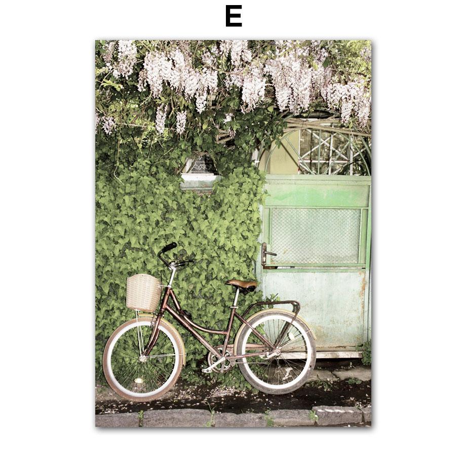 Câmp verde Natură primăvară plantă moara de vânt botanică mașină pictură pe pânză fermă poster artă perete imagine pentru camera de zi decor acasă