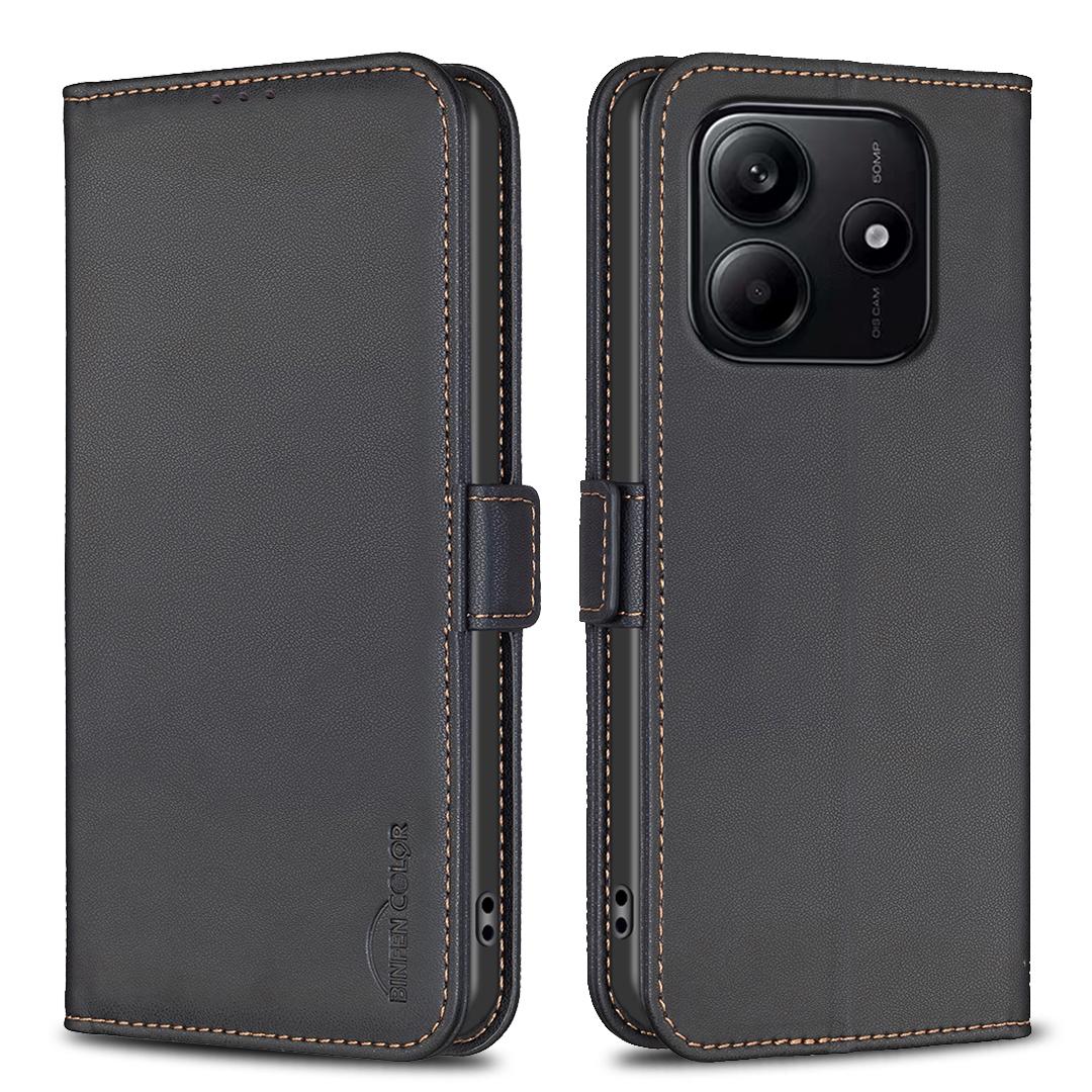 

BINFEN COLOR BF31 For Xiaomi Redmi Note 14 5G Case PU Leather Flip Folio Phone Wallet Cover B
