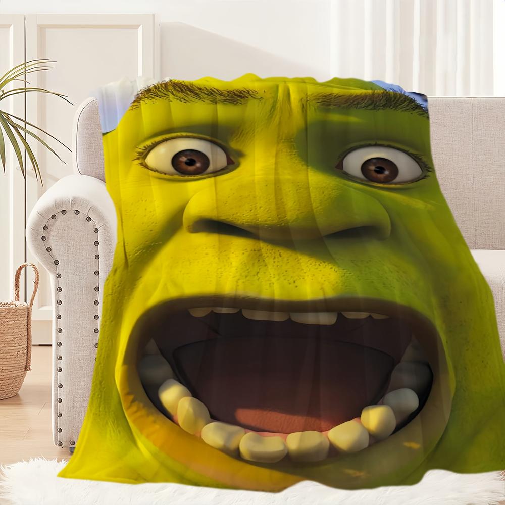 

Мультяшное S-ShrekS Милое Забавное Одеяло Плюшевый Коврик для Дивана Напольный Коврик для Гостиной Теплый Офис Спальня День Рождения Дом Путешествия Детские Подарки 30x40in