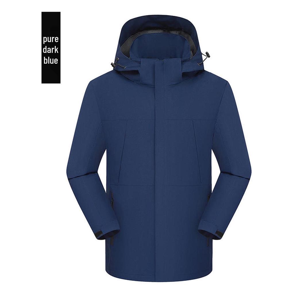 Unisex Windproof Hooded Windbreaker: Custom Printed Outdoor Jacket for Team Building, Class and School Uniforms