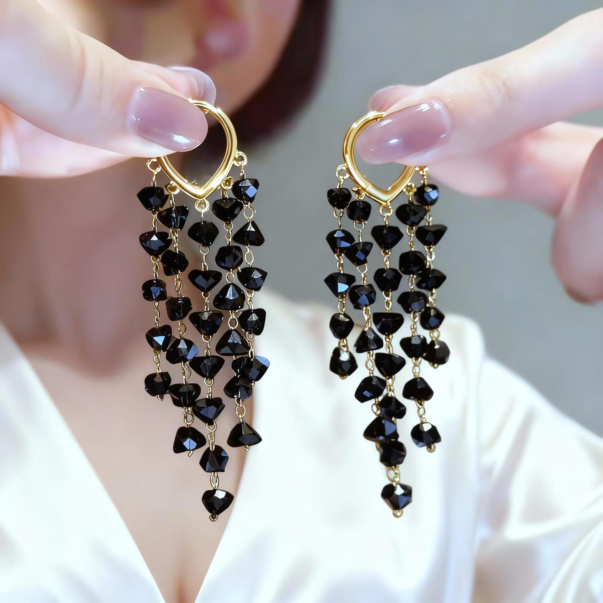 

Romantic Irregular Crystal Long Tassel Drop Earrings for Women Luxury Zircon Bowknot Dangle Earring Girls Wedding Party Jewelry
