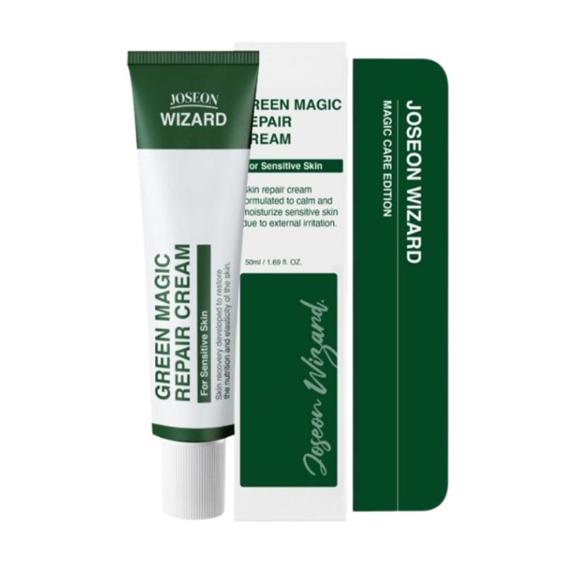 [K-Beauty] Wizard Lab EGF Green Magic Repair Cream 50g – Korean Post-Procedure Soothing Cream for Damaged & Sensitive Skin, EGF + Centella Care