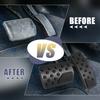 1 Set Car Brake Pedal Pad Gas Accelerator Pedal Cover for Jeep 2011- Black