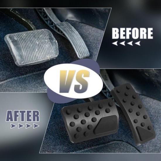 1 Set Car Brake Pedal Pad Gas Accelerator Pedal Cover for Jeep 2011- Black