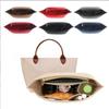 Felt Lined Inner Bag Makeup Bag Multi Compartment Large Capacity Storage Bag Dumpling Shaped Inner Lining Storage Bag Portable Travel Bag