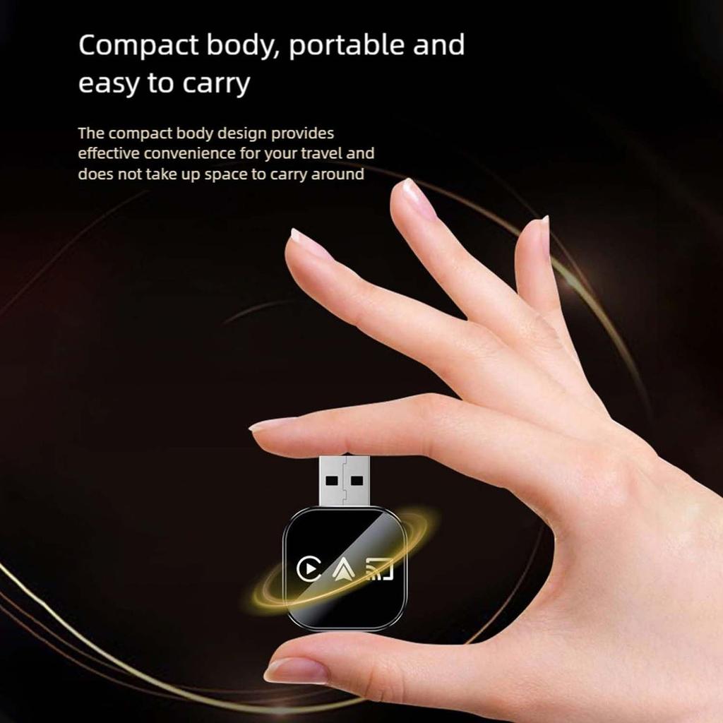3in1 Screen Mirror Adapter, Upgrade Screen Mirror IOS Phone, Wired To Wireless Adapter, With 2.4/5 Ghz WiFi&Bluetooth 5.0, Plug And Play,