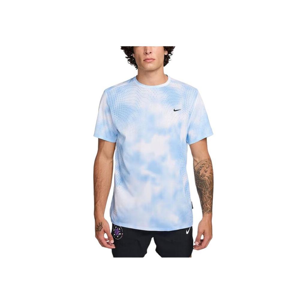 Nike Dri-FIT ADV AS DFADV RD Kurzarm-T-Shirt Herren Tops Blau Weiß HJ4149422