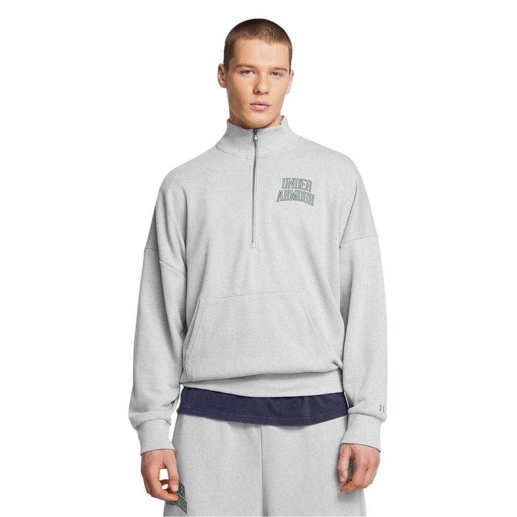 Under Armour Mens Icon Quarter Zip Relaxed Fit Sweatshirt