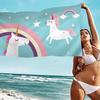 Cartoon Unicorn Animal Microfiber Beach Towel Absorbent Quick dry Soft Yoga Swimming Resort Mountain Climbing Towel