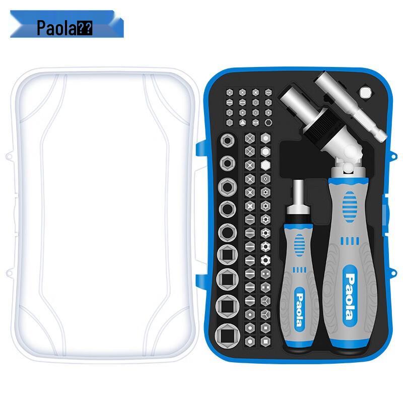 Paola 62-in-1 Precision Ratchet Screwdriver Tool Kit 62-Piece Kit