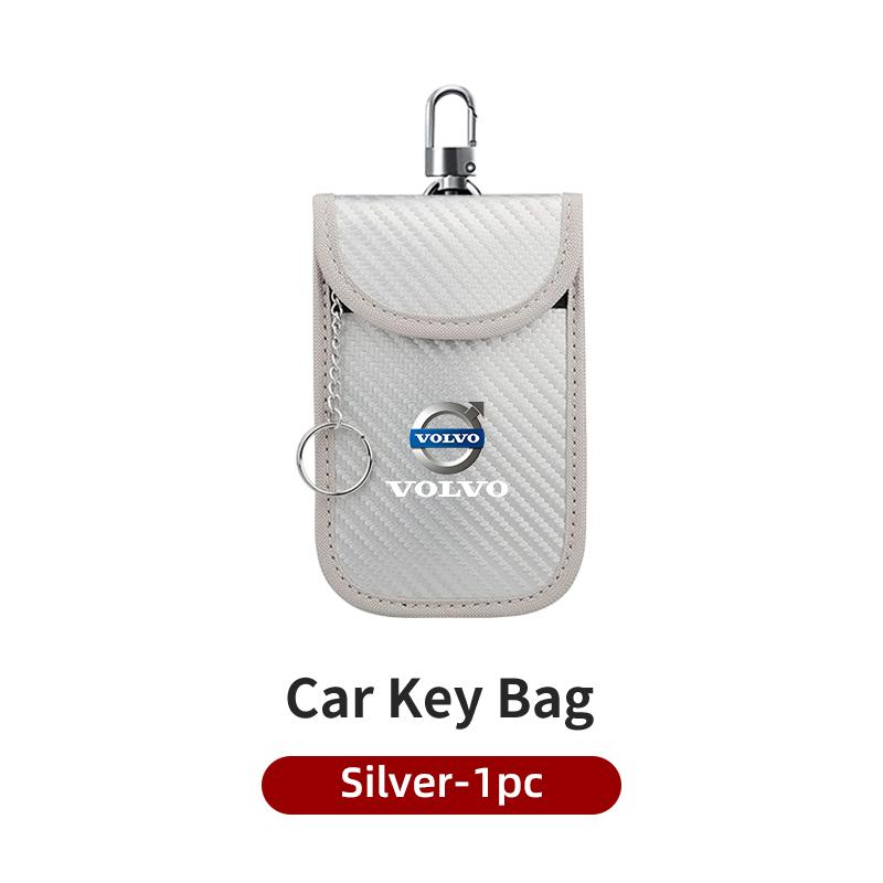 Car Key Case Signal Blocker Bag RFID Shielding Pocket For Volvo AWD C30 C70 S60 S80 S90 T6 V40 V50 V60 V70 V90 XC40 XC60 XC70