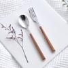 Quidnobi 1979 Retro Cutlery_Dessert 4-Person Natural Wood