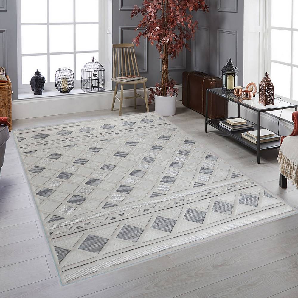

Mosimoso Home H345 Digital Printed Dot Sole Carpet 50x80 cm серый