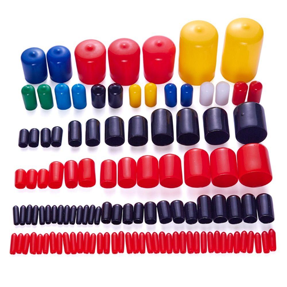 10pcs Durable Soft Cover Protective Lid Stopper Plug Nut Seal Sleeve Rubber Cap Thread Protection