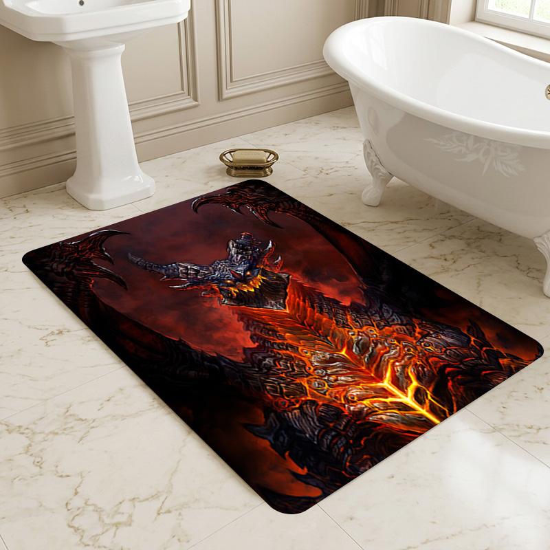 Dragon Armor Living Room Nonslip Area Rug Soft Carpet For Bedroom Game Playroom Sofa Office Home Decor Doormat Christmas Gift C9302135