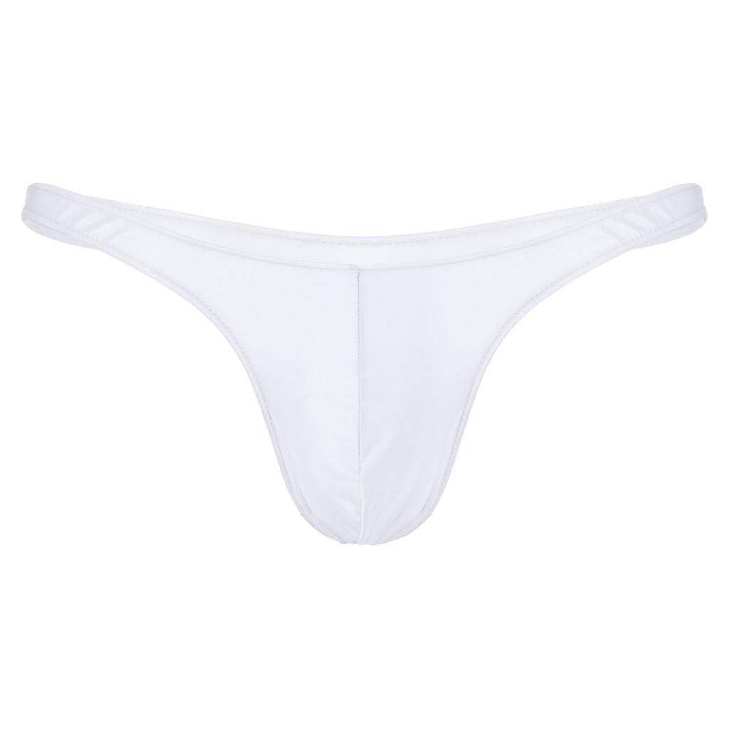 Herren-Bademode, glänzender Bulge-Beutel, Tanga, Mini-Bikini-Unterwäsche, niedrige Taille, Unterhose, Badebekleidung, Badehose