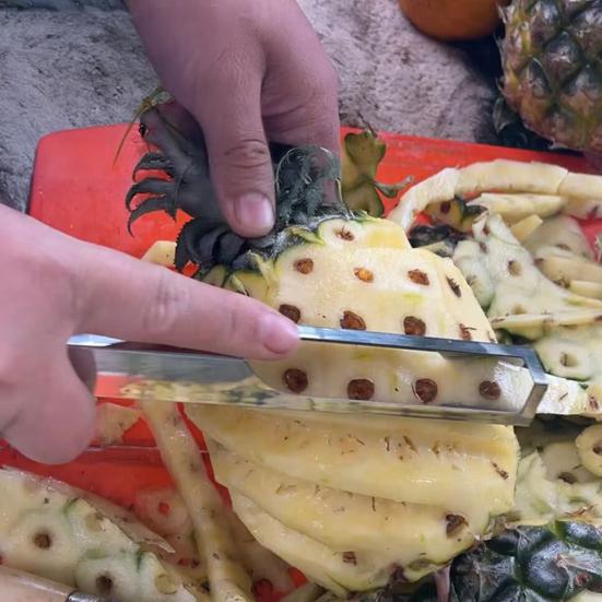 Yousheng Pineapple Peeler Tool Stainless Steel Pineapple Slicer And Corer Ergonomic Handle Pineapple Eye Remover Portable Fruit Corer for Kitchen