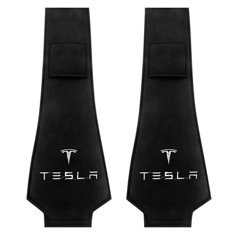 Car Headrest Cover Auto Seat Headrest Cushion Neck Pillow Case Accessories For Tesla Model 3 Model S Model X Model Y Roadster Bonina Coil