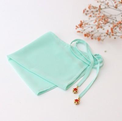 Pure Color Face Veil Women's Hanfu Style Half Transparent Sunscreen Headwear Fashionable Accessory for Various Occasions