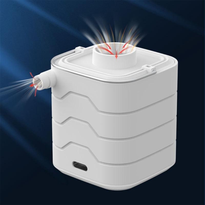 1Set Wireless Rechargeable Air Inflator With LED Lamp Outdoor Inflatable Pumps for Outdoor and Home Use