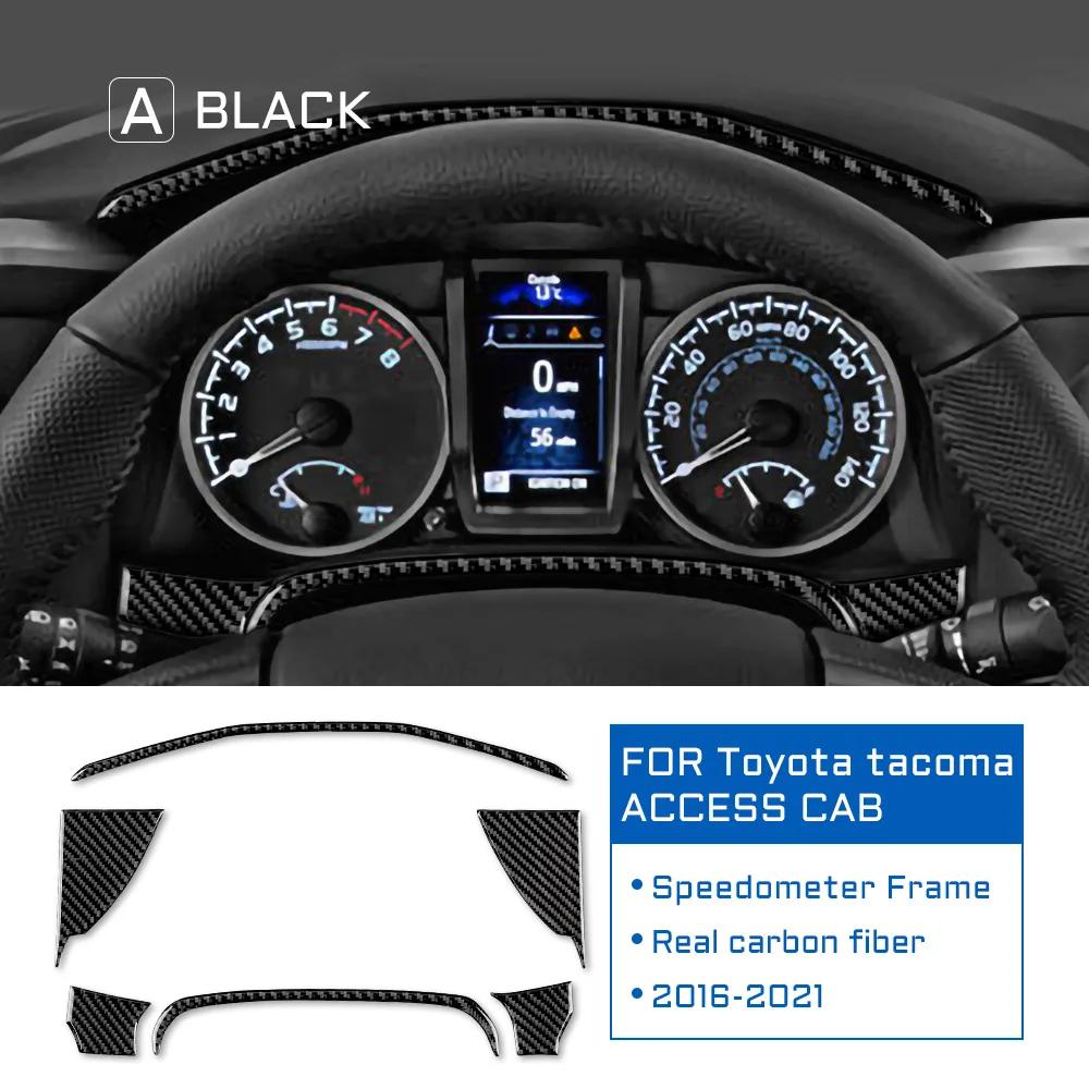Real Carbon Fiber Dashboard Trim for Toyota Tacoma 2016-2023 Interior Accessories Black Carbon чёрный
