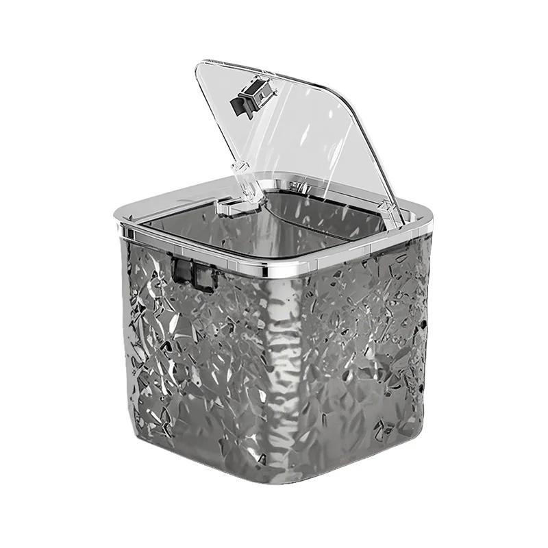 Aufbewahrungsbox für Haaraccessoires Klare Haargummi-Aufbewahrung Haustier-Aufbewahrungsbehälter mit Deckel Organizer für Haarband Schleifen Haarspange