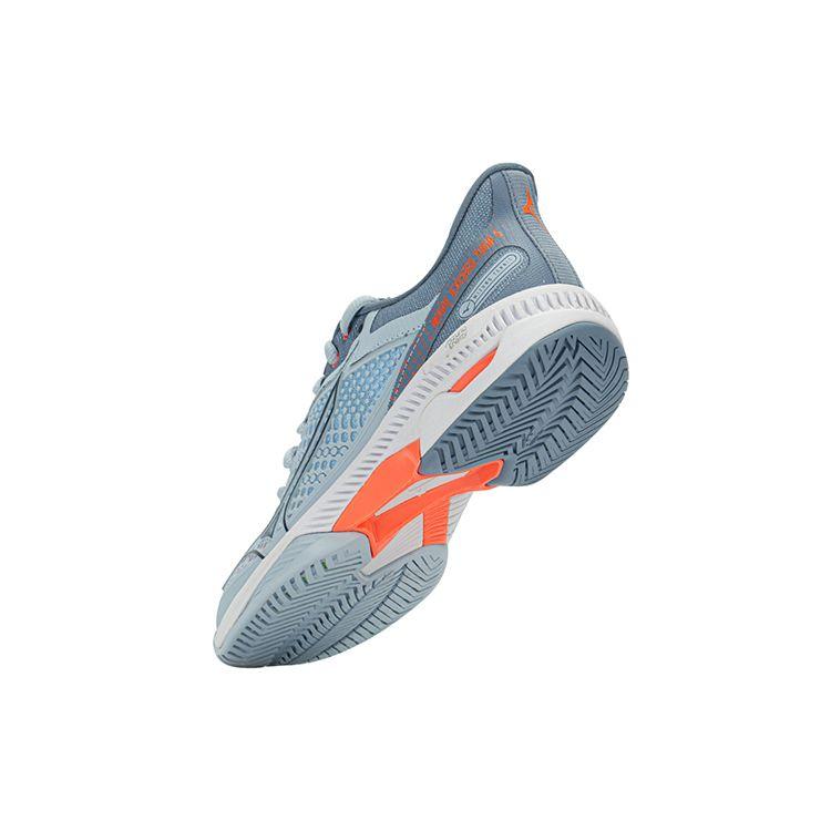 Mizuno Wave Enforce Shock Absorbing Non-Slip Durable Breathable Low-Top Tennis Shoes Women Sneakers Blue Orange 61GA227104