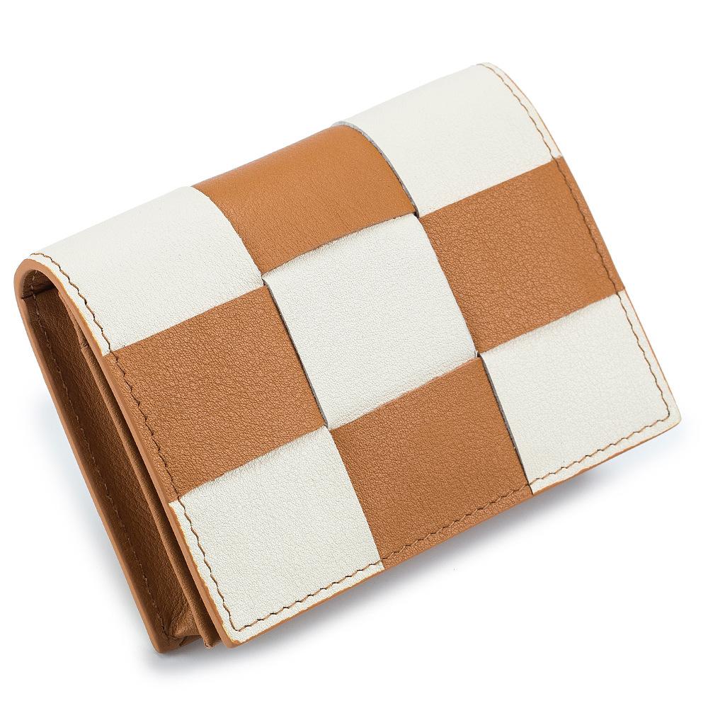 New ultra-thin change bag, business card bag, high-end ins style, high-end sense woven card bag, small and exquisite for women